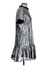 MELLODAY 100% Polyester Metallic Silver Cocktail Dress Size S - photo 4