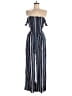 Riley + James Stripes Blue Jumpsuit Size M - photo 1