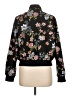Pink Rose 100% Polyester Floral Black Jacket Size L - photo 2