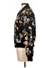 Pink Rose 100% Polyester Floral Black Jacket Size L - photo 5