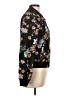 Pink Rose 100% Polyester Floral Black Jacket Size L - photo 4