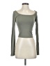 DAZY Green Long Sleeve Top Size S - photo 1