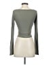 DAZY Green Long Sleeve Top Size S - photo 2