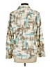 Chico's Print Teal Long Sleeve Blouse Size Lg (2) - photo 2