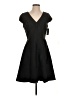Halston Heritage Solid Black Cocktail Dress Size 4 - photo 1
