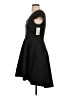 Halston Heritage Solid Black Cocktail Dress Size 4 - photo 5