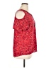 Westport 100% Rayon Red Short Sleeve Blouse Size XL - photo 4