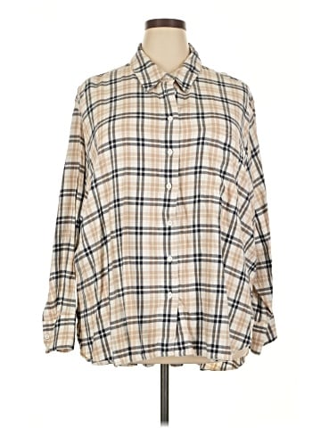 Lane Bryant 3/4 Sleeve Button-Down Shirt (view 1)