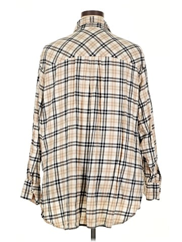 Lane Bryant 3/4 Sleeve Button-Down Shirt (view 2)
