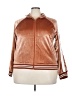 Ekouaer Metallic Brown Track Jacket Size 3X - photo 1