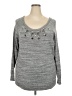 Torrid Gray Pullover Sweater Size 2X Plus (2) - photo 1