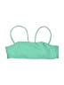 Unbranded Solid Green Swimsuit Top Size S - photo 1