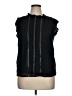 Calligraphie Black Sleeveless Blouse Size XL - photo 1