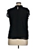 Calligraphie Black Sleeveless Blouse Size XL - photo 2