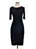 Connected Apparel 100% Polyester Solid Black Cocktail Dress Size 10 - photo 1