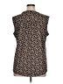 Kim Rogers Animal Print Brown Sleeveless Blouse Size XL - photo 2
