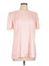 Assorted Brands Pink Short Sleeve Blouse Size L - photo 1
