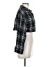 Shein Plaid Black Long Sleeve Button-Down Shirt Size M - photo 4