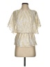 Trina Turk Ivory Short Sleeve Blouse Size P (petite) - photo 1