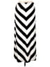 She's Cool Chevron-herringbone Ivory Black Casual Skirt Size 3X - photo 1