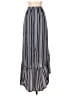 No Boundaries 100% Rayon Stripes Gray Silver Formal Skirt Size 11 - 13 - photo 2