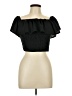 Shein Black Short Sleeve Top Size L - photo 1