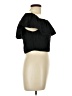 Shein Black Short Sleeve Top Size L - photo 4