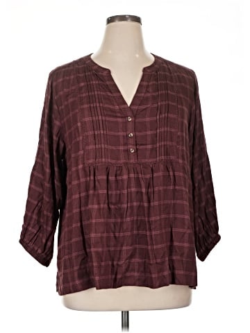Wrangler Jeans Co 3/4 Sleeve Blouse (view 1)