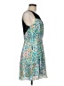 BCBGeneration 100% Polyester Print Teal Cocktail Dress Size 8 - photo 4