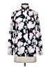 Banana Republic 100% Polyester Floral Blue Long Sleeve Blouse Size S - photo 1
