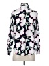 Banana Republic 100% Polyester Floral Blue Long Sleeve Blouse Size S - photo 2