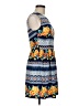 Bebop Print Blue Casual Dress Size M - photo 4