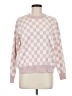 T Tahari Checkered-gingham Pink Pullover Sweater Size M (estimated) - photo 1