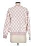 T Tahari Checkered-gingham Pink Pullover Sweater Size M (estimated) - photo 2