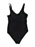Unbranded Solid Black One Piece Swimsuit Size M - photo 1