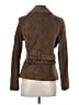 Ecru 100% Leather Brown Leather Jacket Size S - photo 2