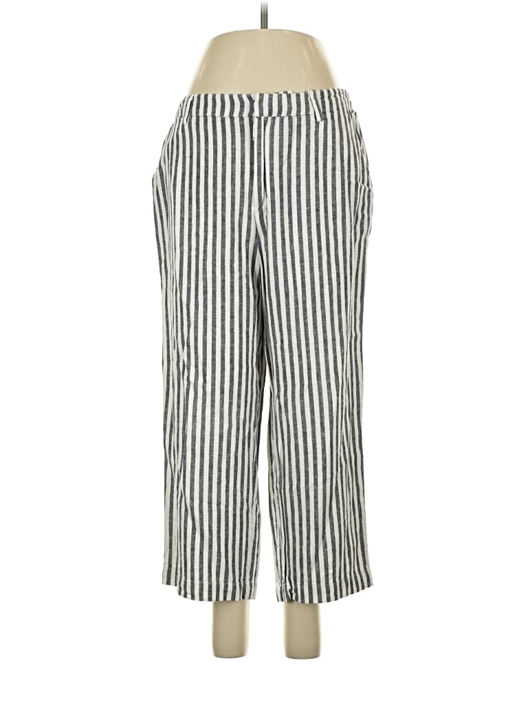 Pre-owned Candace Cameron Bure Linen Pants In Silver