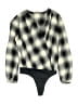 Amanda Uprichard 100% Cotton Black Gray Bodysuit Size P (petite) - photo 1