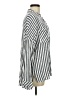 Tommy Hilfiger 100% Viscose Stripes Silver Long Sleeve Blouse Size M - photo 4