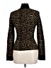 Ronny Kobo Animal Print Gold Turtleneck Sweater Size L - photo 2