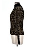 Ronny Kobo Animal Print Gold Turtleneck Sweater Size L - photo 5