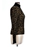 Ronny Kobo Animal Print Gold Turtleneck Sweater Size L - photo 4