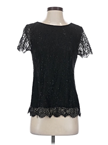 Velvet Short Sleeve Top (view 1)