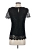 Velvet Black Short Sleeve Top Size P (petite) - photo 2