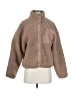 Fabletics 100% Polyester Solid Brown Faux Fur Jacket Size XS - photo 1