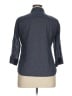 Foxcroft Polka Dots Blue 3/4 Sleeve Button-Down Shirt Size 16 (petite) - photo 2