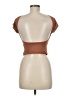Shein Brown Short Sleeve Turtleneck Size 6 - photo 2