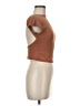 Shein Brown Short Sleeve Turtleneck Size 6 - photo 4
