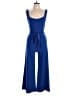 Shop17 100% Polyester Solid Blue Jumpsuit Size L - photo 1