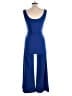 Shop17 100% Polyester Solid Blue Jumpsuit Size L - photo 2